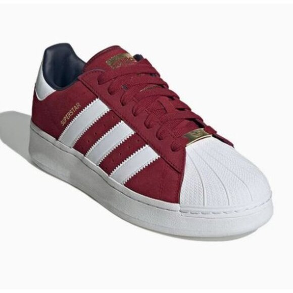 2023 Superstar XLG  Collegiate Burgundy White  IE9872 Mens 12.5 - Picture 2 of 5